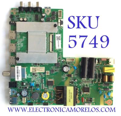 MAIN PARA TV ONN·ROKU TV FHD SMART TV / NUMERO DE PARTE 515C28211M01-SW1 / RT28211-ZC01-01 / C515C28211M01-SW1 / 2E04565D0 / M21055-MT / PANEL BOEA430WU1 / DISPLAY CC430LV2D VER.10 / MODELO 100069992 (43)